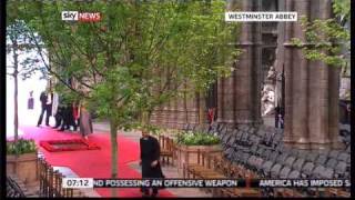 Royal wedding verger Ben Sheward cartwheels in Westminster Abbey [upl. by Maddocks94]