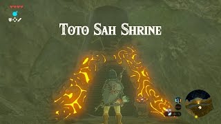 Zelda BOTW  13120 Toto Sah Shrine Dueling Peaks Region [upl. by Charters]