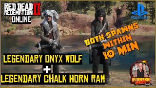 📣📣NEW RED DEAD 2 ONLINE FORCE SPAWNING LEGENDARY ONYX WOLF amp CHALK HORN RAM IN 10 MIN [upl. by Hachman985]