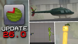 😱 Melon Sandbox Update 260 – Helicopter Stun Gun Lemon [upl. by Yllime]