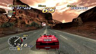 HD OutRun 2006 coast 2 coast SP OutRun Mode 15 continuous course [upl. by Aibonez]