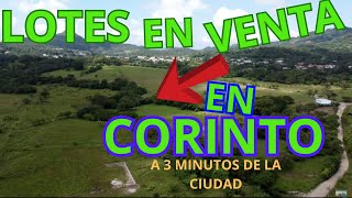 LOTES en VENTA en CORINTO Morazan a 3 minutos de la ciudad [upl. by Barbette]