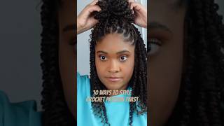 10 easy ways to style crochet passion twist or mini twist Full video on my channel [upl. by Ramar]