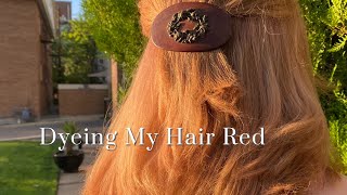 DYEING MY HAIR BACK TO RED [upl. by Ihdin]