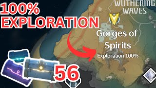 Gorges of Spirits 100 Exploration  Ultimate Guide  Wuthering Waves [upl. by Ltsyrk]