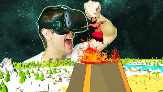 TOSSING HERETICS INTO A VOLCANO  BECOMING THE MOST POWERFUL VR GOD  DEISIM VR HTC VIVE Gameplay [upl. by Isahella625]