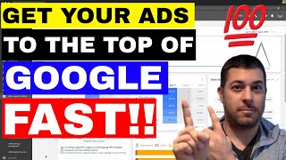 How To Get Your Ad On First Page Of Google FAST Adwords Top Of Page Bid [upl. by Estell]