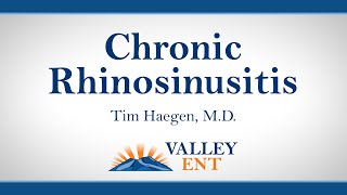 Chronic Rhinosinusitis [upl. by Barney]