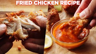 Crispy And Juicy Fried Chicken Recipe  Fully Cooked Every Time [upl. by Hareenum]