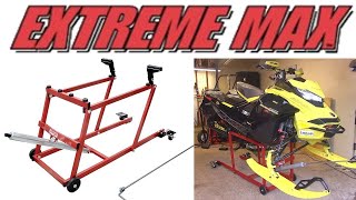 Extreme Max Pro Snowmobile Lift with Wheel Kit Assembly amp DEMO [upl. by Eilrac324]