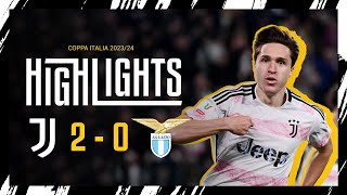 HIGHLIGHTS  JUVENTUS 20 LAZIO  Chiesa amp Vlahović secure the win  COPPA ITALIA [upl. by Biles]