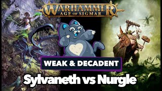 Sylvaneth vs Maggotkin of Nurgle  Age of Sigmar Battle Report [upl. by Standush936]