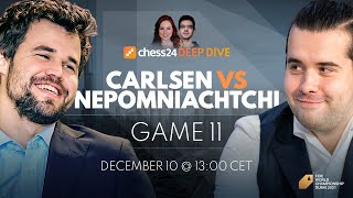 Carlsen  Nepomniachtchi  Game 11  World Chess Championship  Judit Polgar amp Anish Giri [upl. by Ellebyam656]