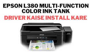 Epson L380 Printer Driver Download and Install  How to Printer Install Windows 7  10  11 💻🔥 [upl. by Dicky]