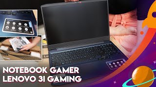 UNBOXING NOTEBOOK GAMER LENOVO IDEAPAD 3I GAMING I7 10ª GERAÇÃO UNBOXING COMPLETO [upl. by Hutchings121]