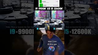 i9 9900k vs i5 12600k cpu intel pc pcgaming gamingpc fyp [upl. by Llecrep977]