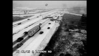 40vehicle pileup caught on camera during Wisconsin snowstorm [upl. by Ahsaek666]