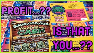 300000000 World Class Cash Loose Change amp Doublers  New York Lottery Scratch Off Tickets [upl. by Yelkcub]