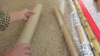 Wrapping Paper Storage Tube Roll Stays Holds Great [upl. by Meekyh260]