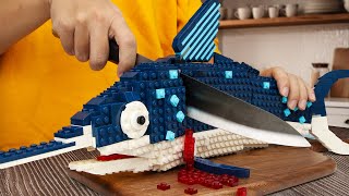 Catching the FASTEST Fish in the Ocean LEGO Swordfish  LEGO Seafood ASMR [upl. by Felic425]