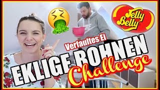 EKLIGE BOHNEN CHALLENGE 😷 VERFAULTES Ei oder POPCORN 😂 [upl. by Anaoj269]