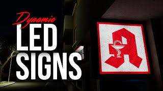 How to create a DYNAMIC LED SIGN Blueprint in Unreal Engine 5 [upl. by Milla617]