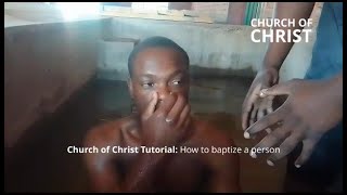 Tutorial  How to baptize a person [upl. by Aiksas]