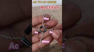 Make Diode Bridge RectifierAC TO DC Rectifier ytshorts sorts shorts youtubeshorts [upl. by Levi]