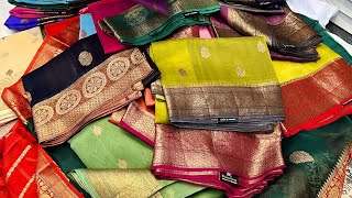 Banarasi Silk Saree A MustHave for Every Wardrobe 700 To 4K collection Umaiza fabrics [upl. by Fang]