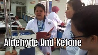 KML Chemistry Lab Exp 4 Aldehyde and Ketone  1YT3 1819 [upl. by Candless]