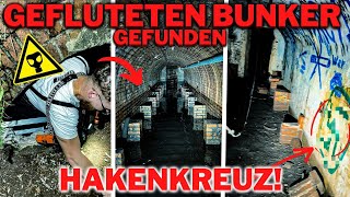 LOSTPLACE  ADOLFKREUZ❌in GEHEIMEN⛔️und GEFLUTETEN💦STOLLENBUNKER aus dem 2 Weltkrieg gefunden😱 [upl. by Longley]