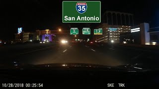 Lets Drive San Antonio I35 North Night Drive [upl. by Hsetim]