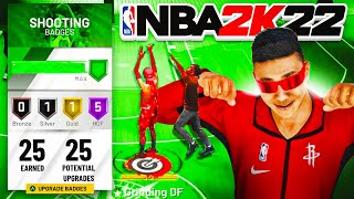 The POWER of MAXED SHOOTING BADGES in NBA 2K22 [upl. by Eded361]