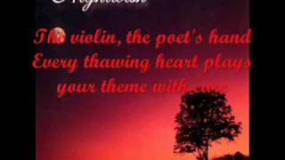 Nightwish While Your Lips Are Still Red with lyrics [upl. by Nivrad]