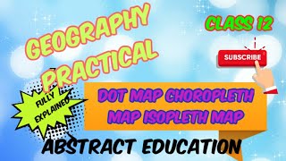 Dot Map choropleth map isopleth map GeographyGeography practical class 12  class 12 Geography [upl. by Noiemad401]