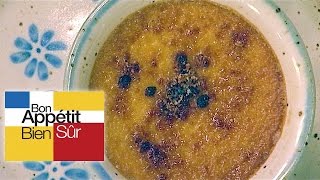 Crème brûlée au miel de châtaignier Recette [upl. by Nauqel]