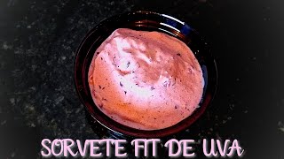 SORVETE DE BANANA E UVA FIT – NATURAL SÓ 3 INGREDIENTES BASE DE FRUTAS 0 AÇUCAR 0 ESTABILIZANTE [upl. by Ishii]