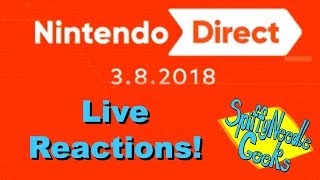 SNG Reactions Nintendo Direct 382018 [upl. by Nilyahs]