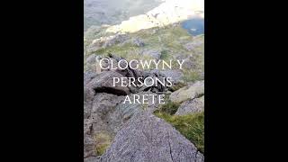 Clogwyn y persons arete snowdonia 😬 [upl. by Cypro]