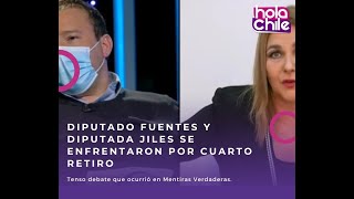 Diputado Fuentes y diputada Jiles se enfrentaron por cuarto retiro desde las AFP [upl. by Ceevah]