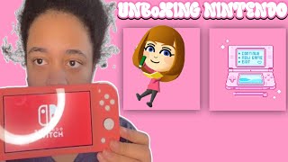 NINTENDO SWITCH LITE UNBOXING  CORAL PINK  nintendo nintendoswitch nintendoswitchlite [upl. by Nelleus]