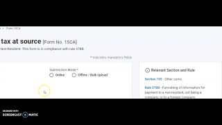 How to file form 15CA  New Procedure introduced in October 2021 [upl. by Ivetts925]