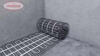 Cosytoes Underfloor Heating  Mat System Installation [upl. by Yelsnia]