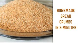 How to make bread crumbs at home  Homemade bread crumbs [upl. by Atsev]