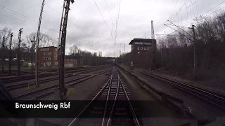 Führerstandsmitfahrt Braunschweig Rbf  Hildesheim Hbf [upl. by Eelrefinnej]