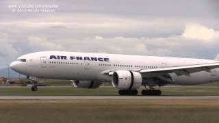 Air France B777200 and PAL777 CES330 landing at YVR [upl. by Aihgn]