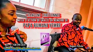 CHANSONS CHRÉTIENNES CONGOLAISES  Prestation musicale du Staff Le Rocher  Messe papa Bumani Yembe [upl. by Aieken]