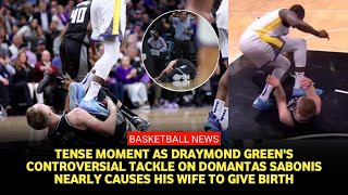 Domantas Sabonis tense feud with Draymond Green nearly left his wife in labor [upl. by Nevetse]