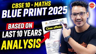 Class 10 Maths blueprint 2025  Based on last 10 years Analysis  CBSE Class 10 202425 [upl. by Areip425]