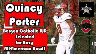 Quincy Porter  Bergen Catholic WR  Ohio State Commit  Selected for Navy AllAmerican Bowl [upl. by Enomar]